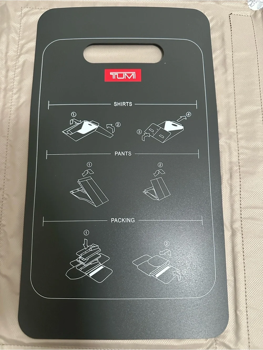 Tumi Dark Brown bag travel organizer